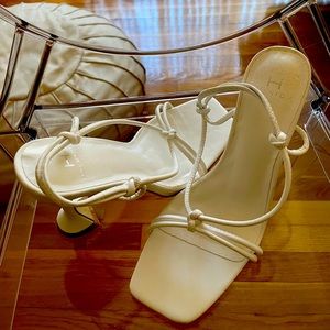 White Halston - Picasso Sandal Heel